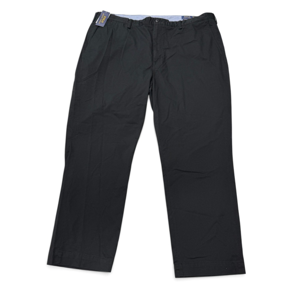 Polo Ralph Lauren Mens 44 B x 30 Black Stretch Classic Fit Chino Pants NWT